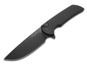 Pro-Tech Knives, LLC™ Mordax Button Lock MX103 Black Anodized 6061-T6 Aluminum MagnaCut Stainless Steel Pocket Knife