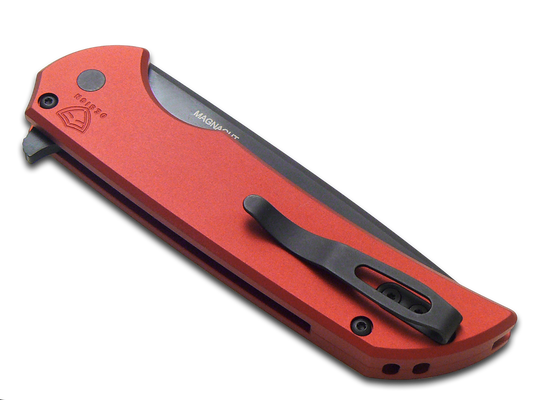 Pro-Tech Knives, LLC™ Mordax Button Lock MX103-LTD RED Red Anodized 6061-T6 Aluminum MagnaCut Stainless Steel Pocket Knife