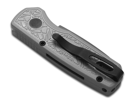 Pro-Tech Knives, LLC™ Runt 5 R5203-GREY NEXUS Gray 6061-T6 Aluminum CPM 20CV Stainless Steel Pocket Knife