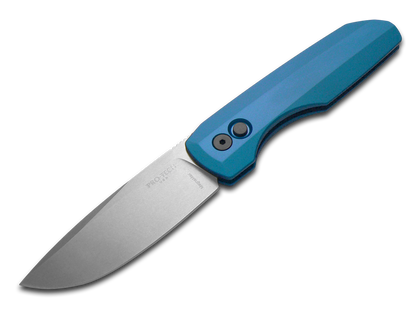 Pro-Tech Knives, LLC™ Synapse Auto VERO2101-BLUE Blue Anodized 6061-T6 Aluminum MagnaMax Stainless Steel Pocket Knife