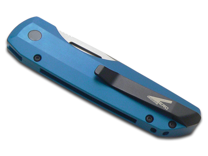 Pro-Tech Knives, LLC™ Synapse Auto VERO2101-BLUE Blue Anodized 6061-T6 Aluminum MagnaMax Stainless Steel Pocket Knife