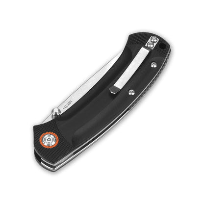 QSP Knives™ Copperhead Liner Lock 109-A Black G10 Sandvik 14C28N Stainless Steel Pocket Knife