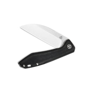 QSP Knives™ Pelican Liner Lock 118-D1 Black Micarta CPM S35VN Stainless Steel Pocket Knife