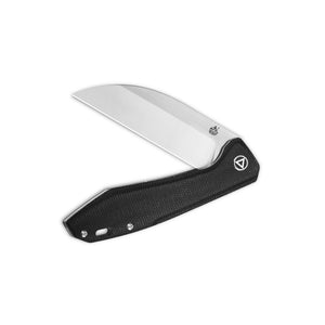 QSP Knives™ Pelican Liner Lock 118-D2 Black Micarta CPM S35VN Stainless Steel Pocket Knife