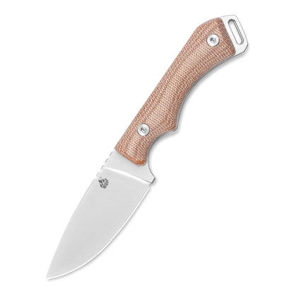 QSP Knives™ Workaholic Fixed Blade 124-A Brown Micarta Bohler N690 Stainless Steel Knife