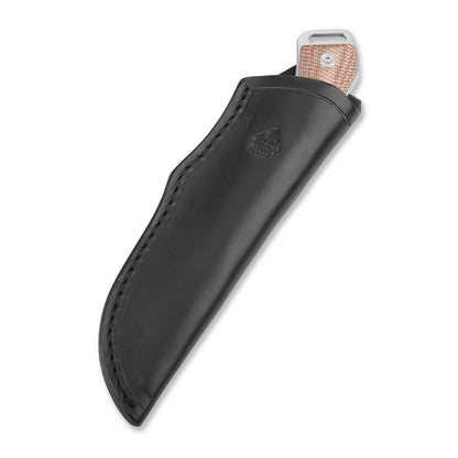 QSP Knives™ Workaholic Fixed Blade 124-A Brown Micarta Bohler N690 Stainless Steel Knife