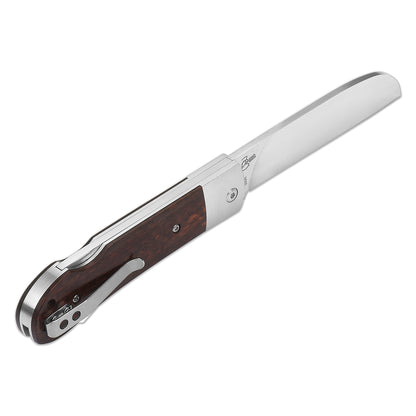 QSP Knives™ Worker Lockback 128-C Snakewood Bohler N690 Stainless Steel Pocket Knife