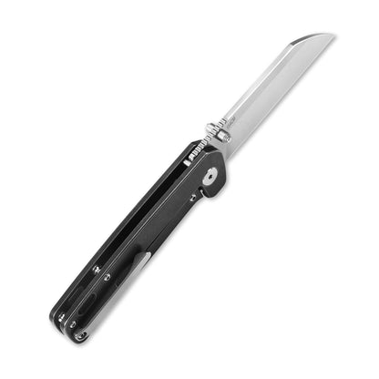 QSP Knives™ Penguin Liner Lock 130-N Black Titanium 154CM Stainless Steel Pocket Knife