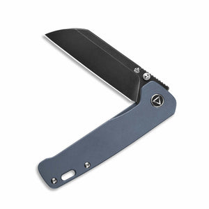 QSP Knives™ Penguin Liner Lock 130-S Blue Titanium 154CM Stainless Steel Pocket Knife