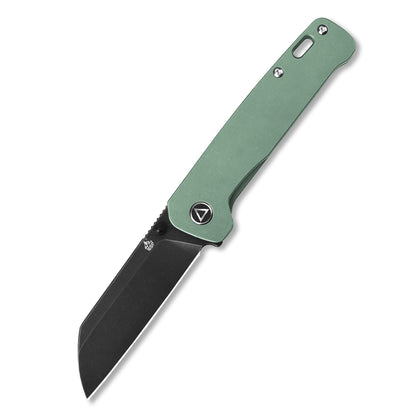 QSP Knives™ Penguin Liner Lock 130-Y Green Titanium 154CM Stainless Steel Pocket Knife