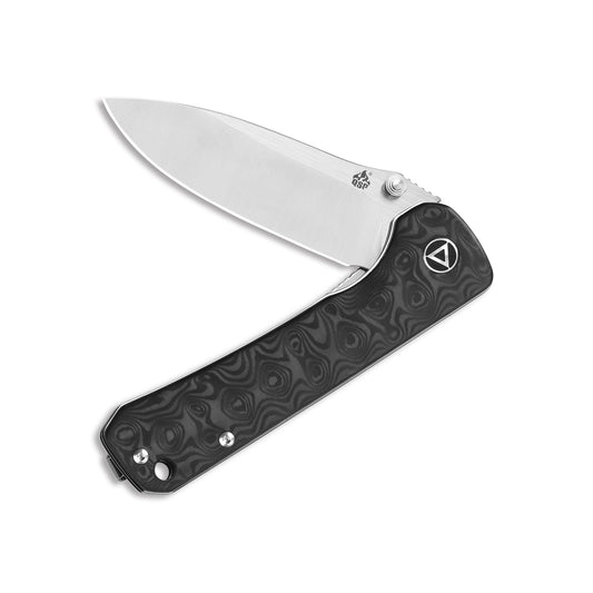 QSP Knives™ Hawk Liner Lock 131-C Black Marbled Carbon Fiber CPM S35VN Stainless Steel Pocket Knife