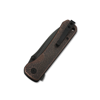 QSP Knives™ Hawk Liner Lock 131-N Copper Sandvik 14C28N Stainless Steel Pocket Knife