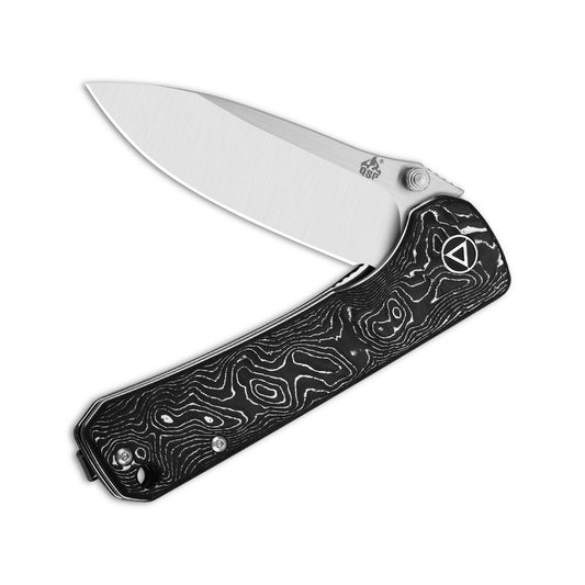 QSP Knives™ Hawk Liner Lock 131-R Aluminum Carbon Fiber CPM S35VN Stainless Steel Pocket Knife
