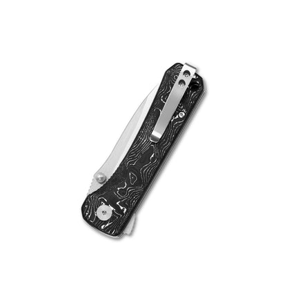 QSP Knives™ Hawk Liner Lock 131-R Aluminum Carbon Fiber CPM S35VN Stainless Steel Pocket Knife