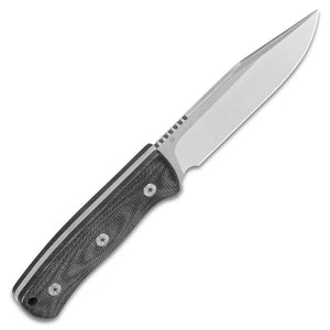 QSP Knives™ Bison Fixed Blade 134-A Black Micarta D2 Semi-Stainless Steel Knife