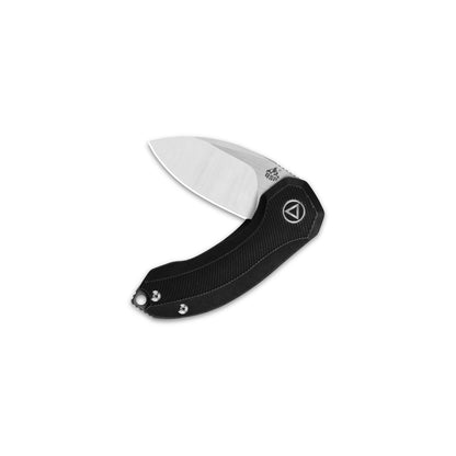 QSP Knives™ Hamster Frame Lock 138-B Black Titanium CPM S35VN Stainless Steel Pocket Knife