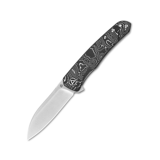 QSP Knives™ Otter Liner Lock 140-A1 Aluminum Carbon Fiber CPM S35VN Stainless Steel Pocket Knife