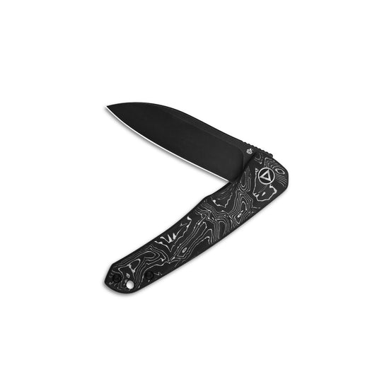 QSP Knives™ Otter Liner Lock 140-A2 Aluminum Carbon Fiber CPM S35VN Stainless Steel Pocket Knife