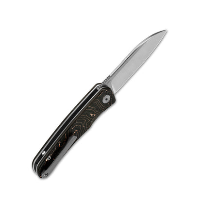 QSP Knives™ Otter Liner Lock 140-B1 Copper Carbon Fiber CPM S35VN Stainless Steel Pocket Knife