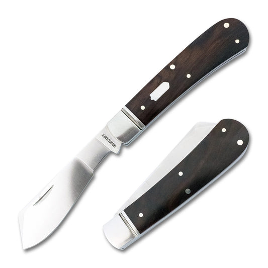 RoseCraft Blades LLC™ Mill Creek Cotton Sampler RCT024-BSW Black Sandalwood D2 Semi-Stainless Steel Pocket Knife