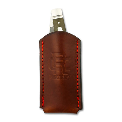 RoseCraft Blades LLC™ RCXSLIP-L Knife Brown Leather Slip Pouch
