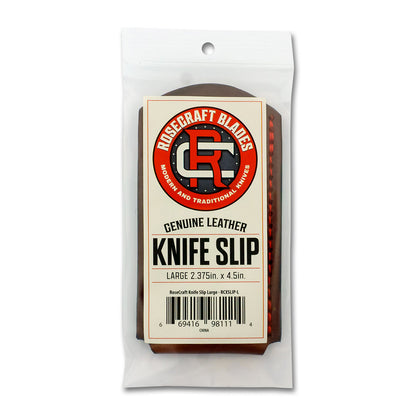 RoseCraft Blades LLC™ RCXSLIP-L Knife Brown Leather Slip Pouch