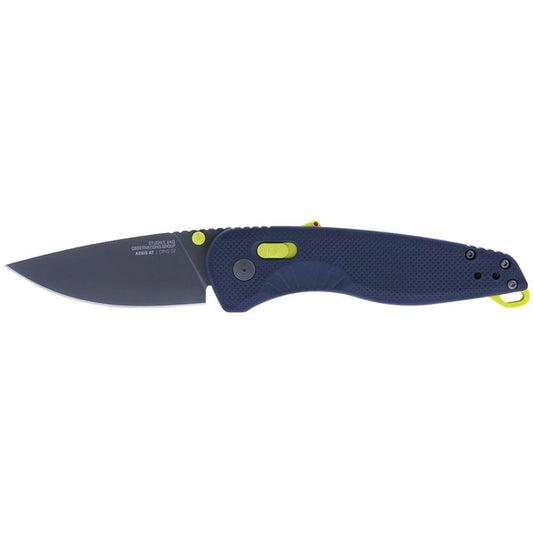 SOG Specialty Knives™ Aegis AT 11-41-14-41 Indigo GRN D2 Semi-Stainless Steel Pocket Knife