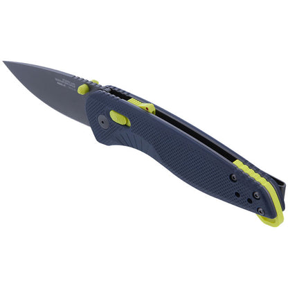 SOG Specialty Knives™ Aegis AT 11-41-14-41 Indigo GRN CRYO D2 Semi-Stainless Steel Pocket Knife