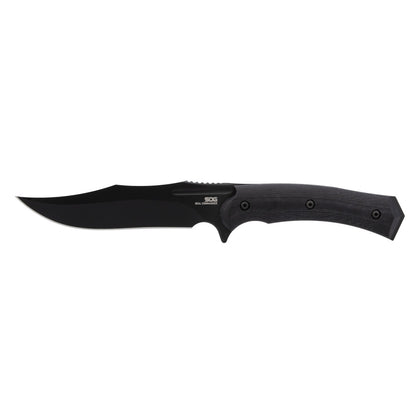 SOG Specialty Knives™ SEAL Commander FX Fixed Blade SOG-17-05-01-57 Black Micarta CRYO CPM S35VN Stainless Steel Knife