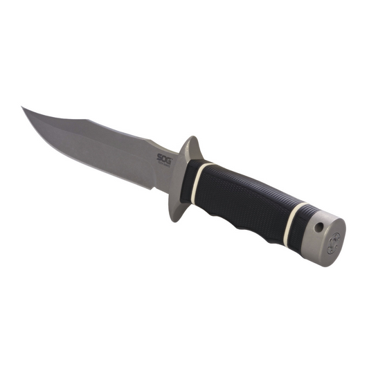 SOG Specialty Knives™ Tech Bowie SOG-S11B-BX Black Kraton AUS-8 Stainless Steel Knife