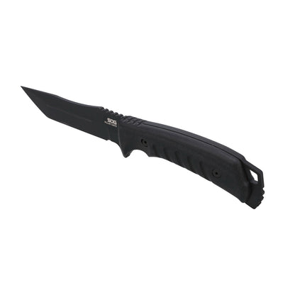 SOG Specialty Knives™ Tanto Pillar FX Fixed Blade SOG-UF2001-BX Black Linen Micarta CRYO CPM S35VN Stainless Steel Knife