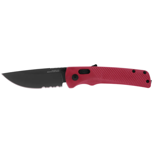 SOG Specialty Knives™ Flash AT-XR 11-18-09-57 Garnet Red GRN D2 Semi-Stainless Steel Pocket Knife