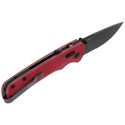 SOG Specialty Knives™ Flash AT-XR 11-18-09-57 Garnet Red GRN D2 Semi-Stainless Steel Pocket Knife