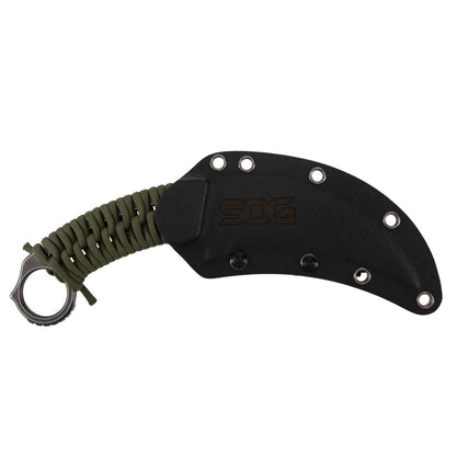 SOG Specialty Knives™ Gambit XL Fixed Blade SOG-GB2001-BX OD Green Paracord AUS-10A Stainless Steel Knife