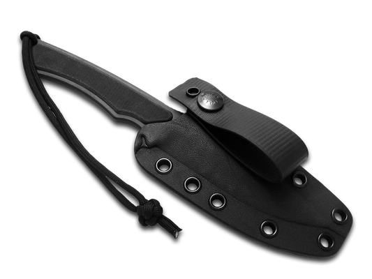 Spartan Blades, LLC™ Phrike Fixed Blade SB17BKBKKYBK Black Canvas Micarta S45VN Stainless Steel Knife