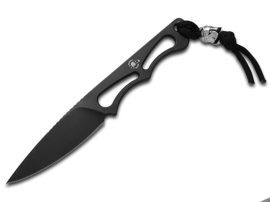 Spartan Blades, LLC™ Willow Fixed Blade SBEU1BKKYBK Black PVD Elmax Stainless Steel Elmax Stainless Steel Knife
