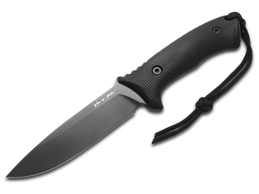 Spartan Blades, LLC™ Harsey Linden Fixed Blade SBEU2BKKYBK Black GRN Elmax Stainless Steel Knife