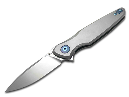 Spartan Blades, LLC™ Pandia Frame Lock SF16SWBL Bead-blast Satin 6AL4V Titanium CPM MagnaCut Stainless Steel Pocket Knife