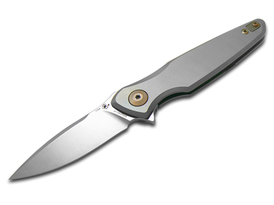 Spartan Blades, LLC™ Pandia Frame Lock SF16SWBZ Bead-blast Satin 6AL4V Titanium CPM MagnaCut Stainless Steel Pocket Knife