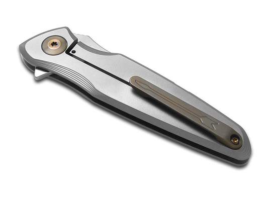 Spartan Blades, LLC™ Pandia Frame Lock SF16SWBZ Bead-blast Satin 6AL4V Titanium CPM MagnaCut Stainless Steel Pocket Knife