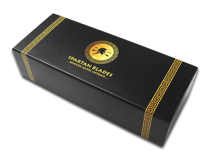 Spartan Blades, LLC™ Harsey Folder Frame Lock SF5GOLDSHIELD Black Anodized 6AL4V Titanium CPM MagnaCut Stainless Steel Pocket Knife