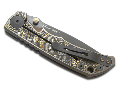 Spartan Blades, LLC™ Harsey Folder Frame Lock SF5AZTC-BZ Bronze Anodized 6AL4V Titanium CPM MagnaCut Stainless Steel Pocket Knife