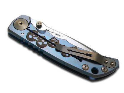 Spartan Blades, LLC™ Harsey Folder Frame Lock SF5BABE Blue Anodized 6AL4V Titanium CPM MagnaCut Stainless Steel Pocket Knife