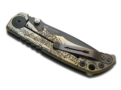 Spartan Blades, LLC™ Harsey Folder Frame Lock SF5DIVINCI Bronze Anodized 6AL4V Titanium CPM MagnaCut Stainless Steel Pocket Knife