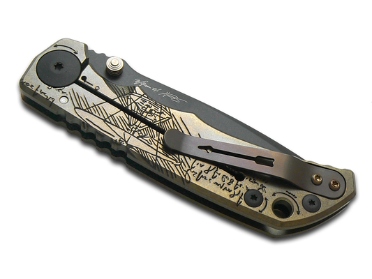 Spartan Blades, LLC™ Harsey Folder Frame Lock SF5DIVINCI Bronze Anodized 6AL4V Titanium CPM MagnaCut Stainless Steel Pocket Knife