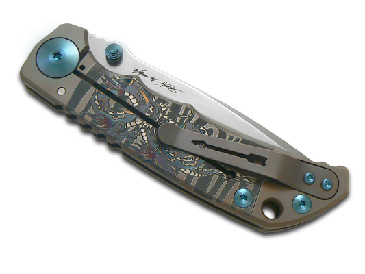 Spartan Blades, LLC™ Harsey Folder Frame Lock SF5DRAGON Bronze Anodized 6AL4V Titanium CPM MagnaCut Stainless Steel Pocket Knife