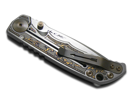 Spartan Blades, LLC™ Harsey Folder Frame Lock SF5FLRISHS Polished 6AL4V Titanium CPM MagnaCut Stainless Steel Pocket Knife