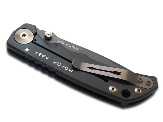 Spartan Blades, LLC™ Harsey Folder Frame Lock SF5GOLDENLOGO Black Anodized 6AL4V Titanium CPM MagnaCut Stainless Steel Pocket Knife