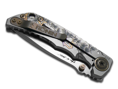 Spartan Blades, LLC™ Harsey Folder Frame Lock SF5GUNFIGHTER Polished 6AL4V Titanium CPM MagnaCut Stainless Steel Pocket Knife