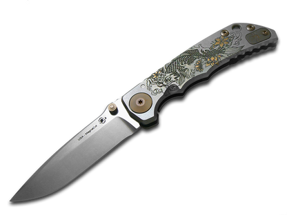 Spartan Blades, LLC™ Harsey Folder Frame Lock SP SF5KOIFISH Polished 6AL4V Titanium CPM MagnaCut Stainless Steel Pocket Knife